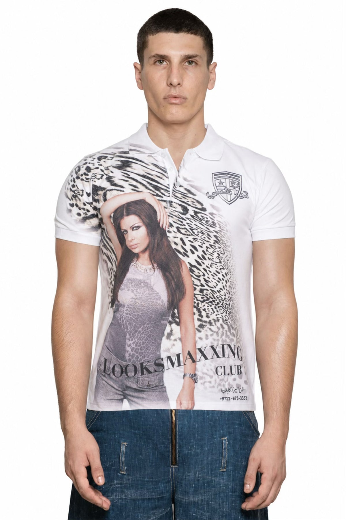 Looksmaxxing Haifa Polo Top