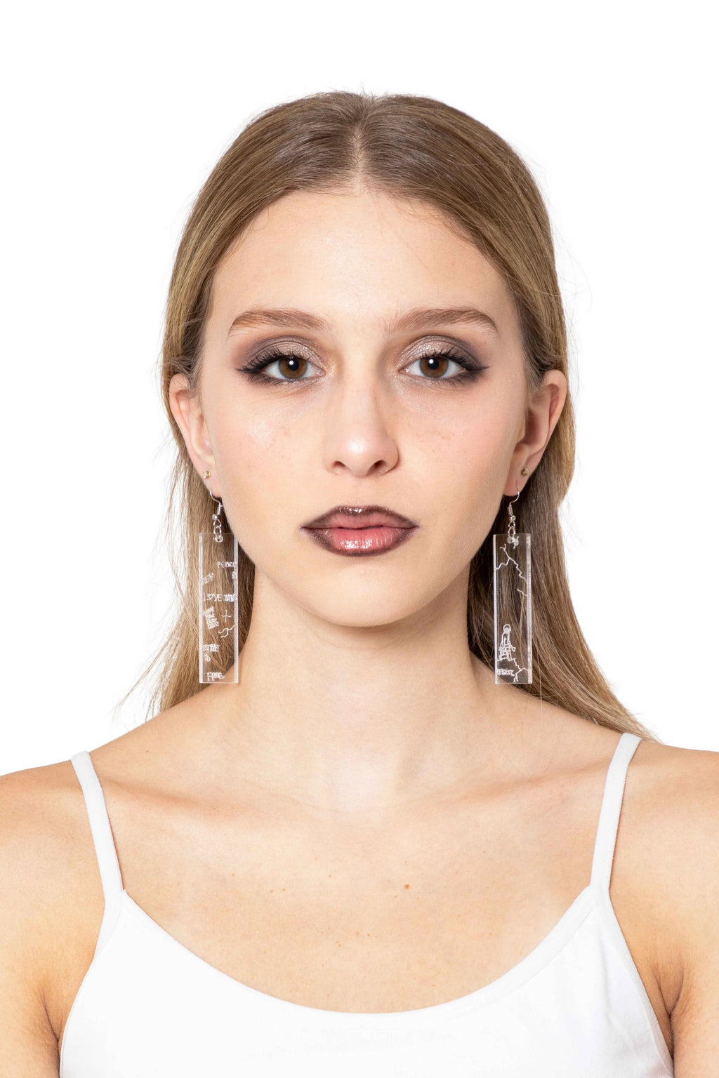 Clear Occupation Wall Earrings