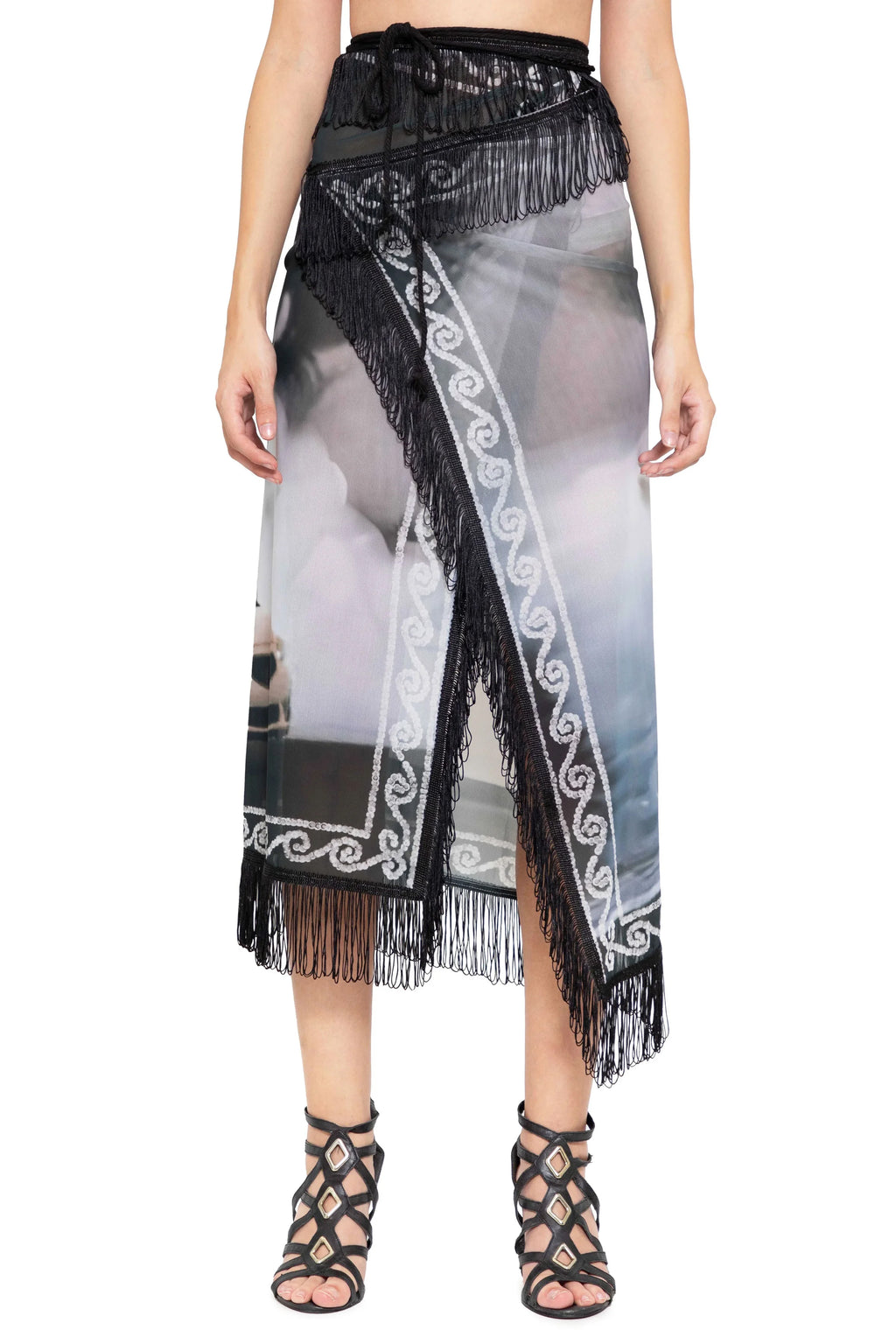 Drift Wrap Mesh Skirt