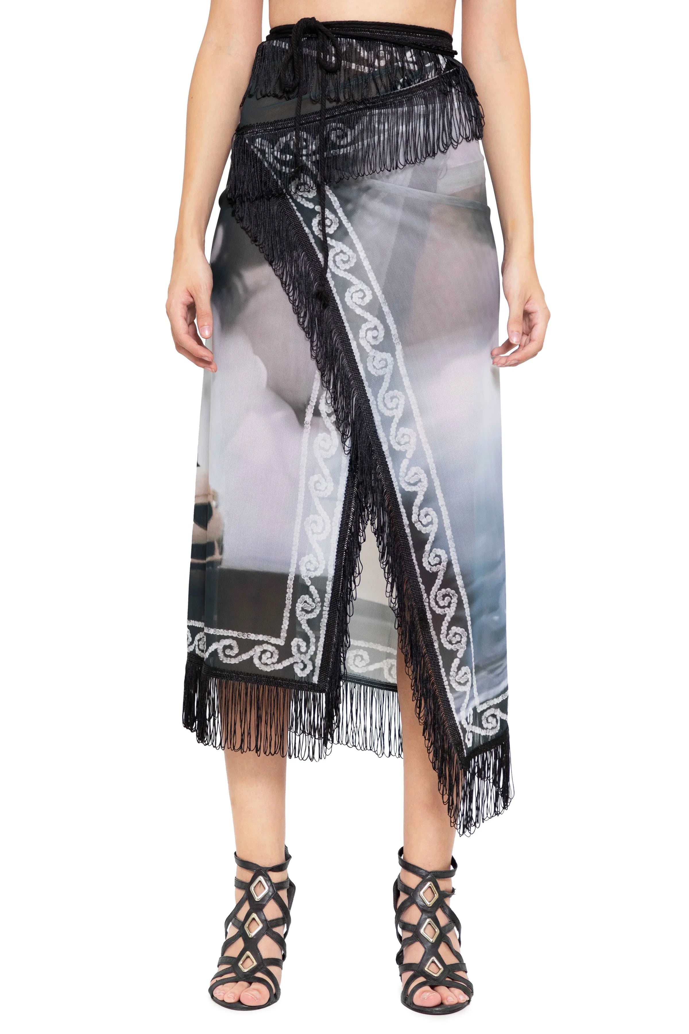 Drift Wrap Mesh Skirt