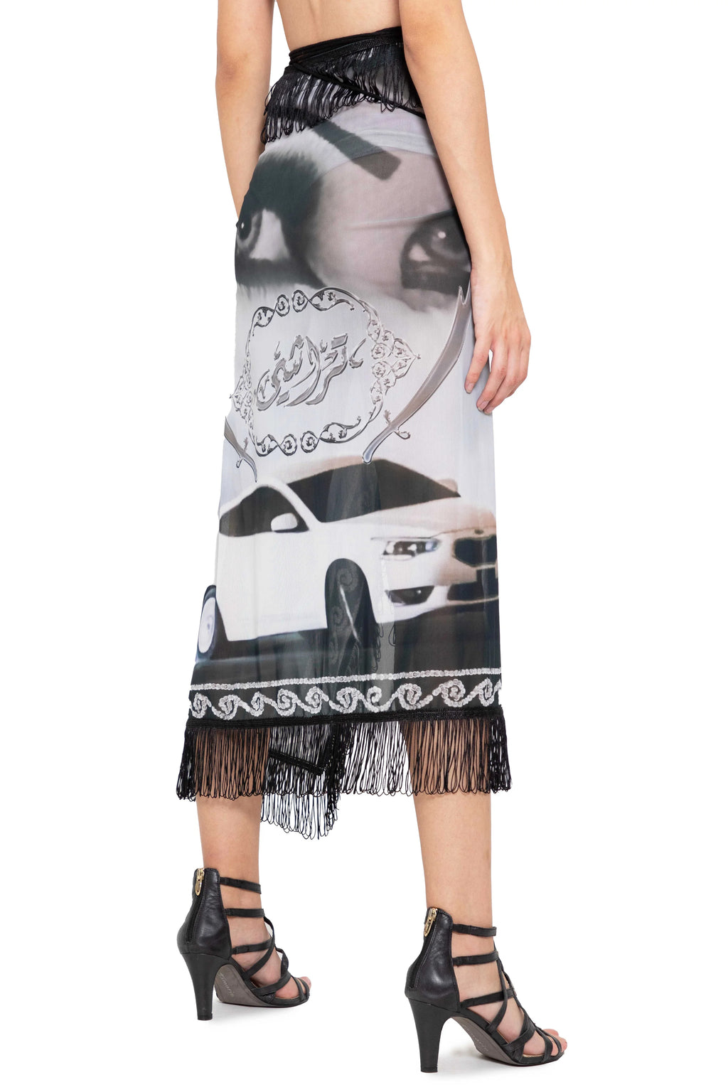 Drift Wrap Mesh Skirt