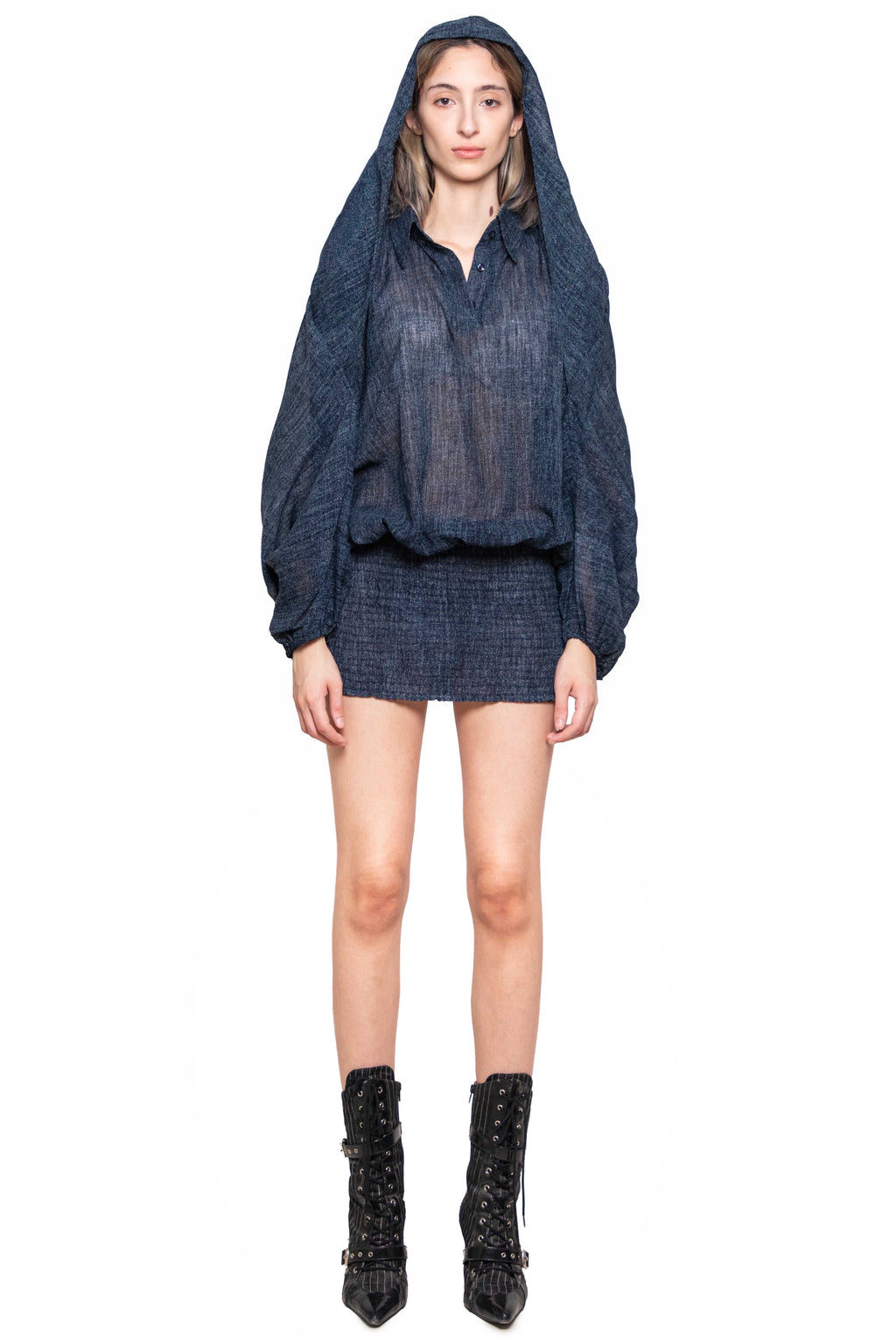 Adra Denim Mini Dress – Trashy Clothing