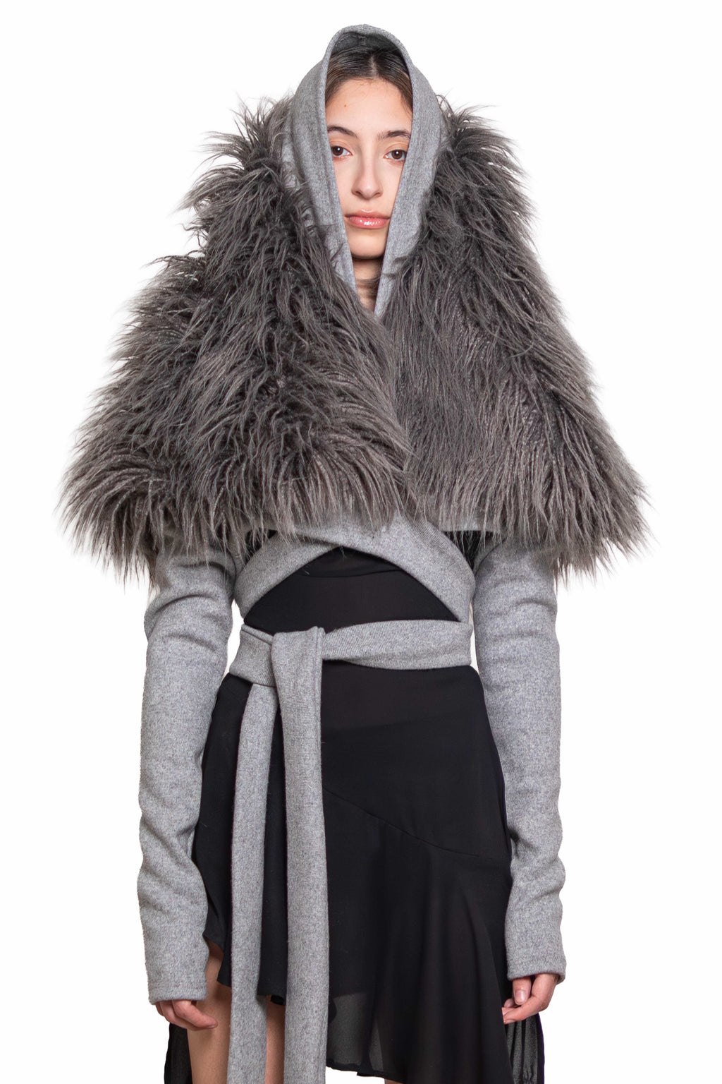 Maya Fur Wrap Jacket